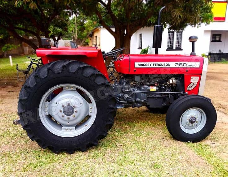 Tractor working on a farm